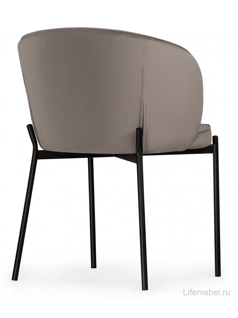 Стул на металлокаркасе Нейл дымчатый / черный