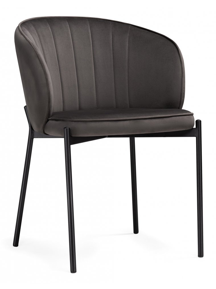 Стул на металлокаркасе Нейл серый / черный