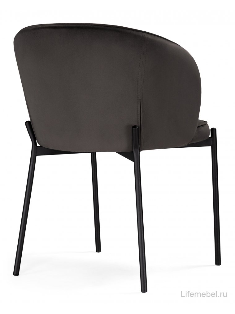 Стул на металлокаркасе Нейл серый / черный