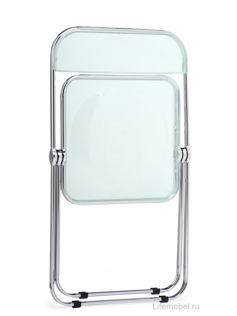 Пластиковый стул Fold складной clear gray-blue