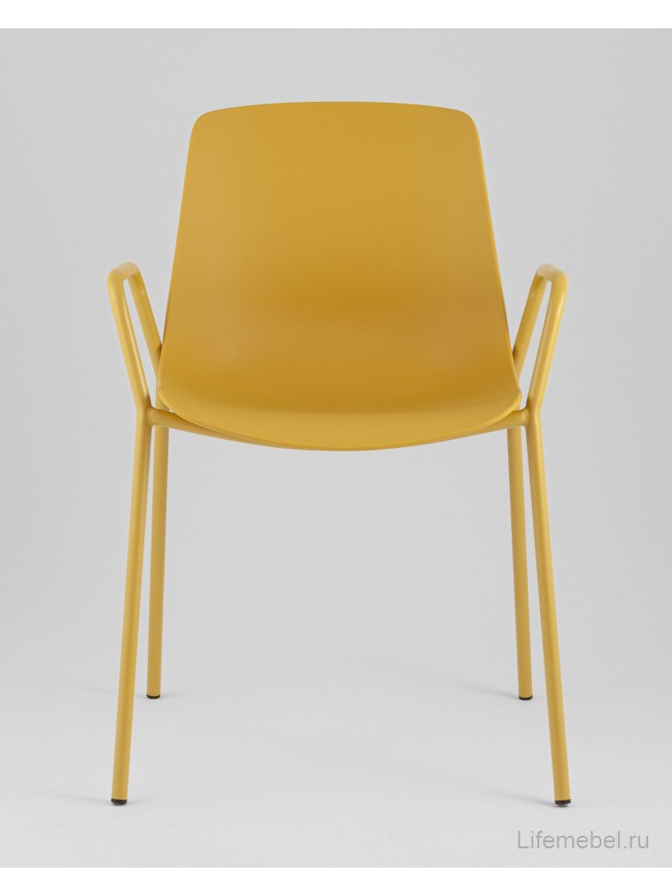 Стул на металлокаркасе Кайлиа горчичный