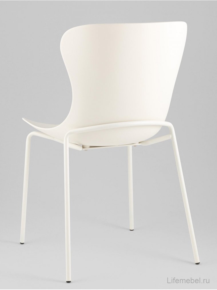 Стул на металлокаркасе Элиша молочный