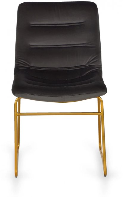 Стул на металлокаркасе Amilie серый / золото