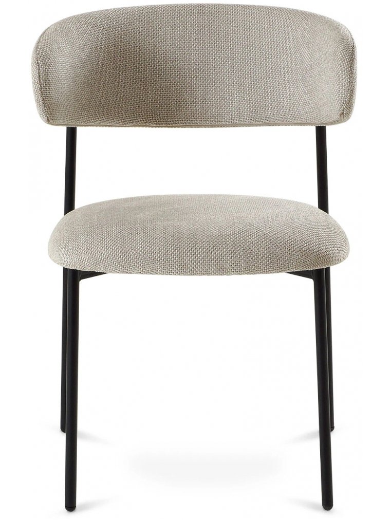 Стул на металлокаркасе Aria серый / черный