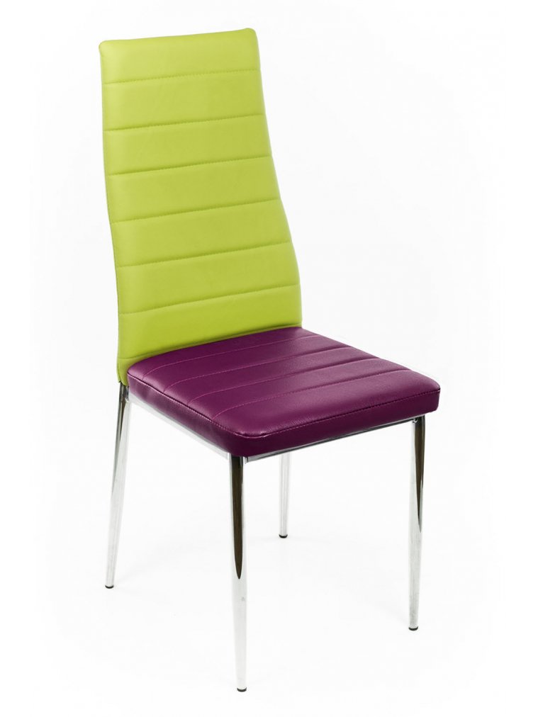 Стул DC2-001 сиреневый / зеленый