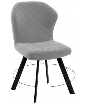 Стул на металлокаркасе DikLine 339 grey B22 / черный