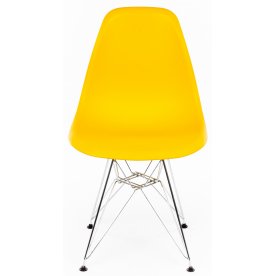 Стул Eames PC-015 желтый ножки металл