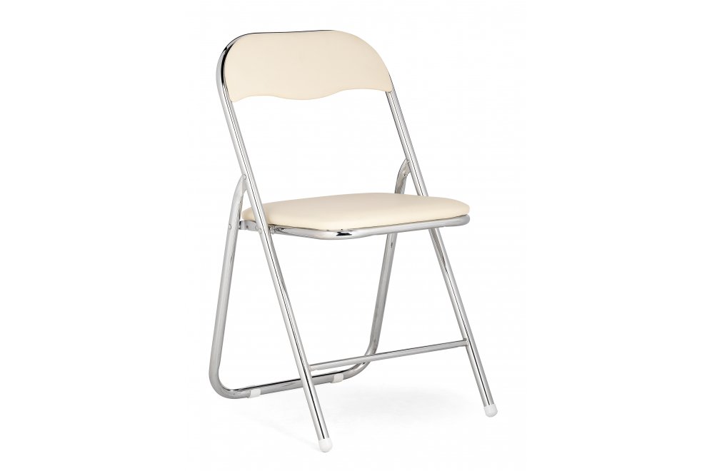 Стул на металлокаркасе Fold 1 складной beige / chrome