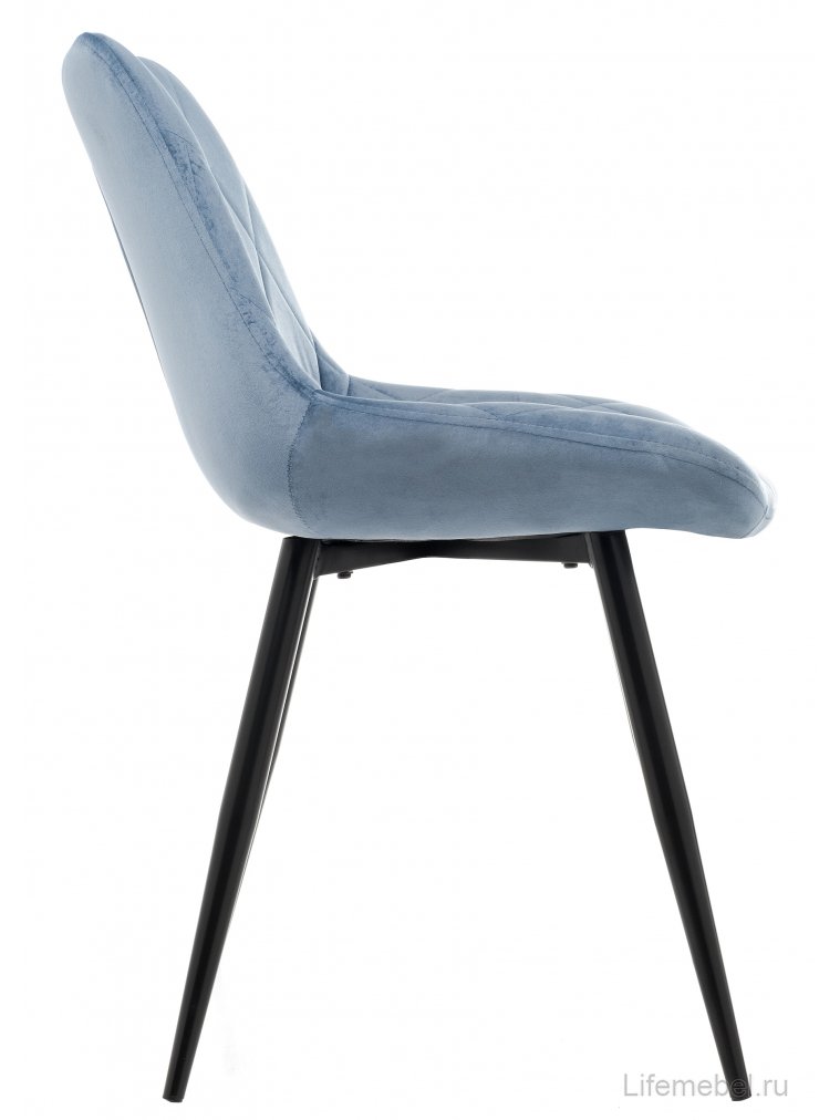 Стул на металлокаркасе Fox голубой