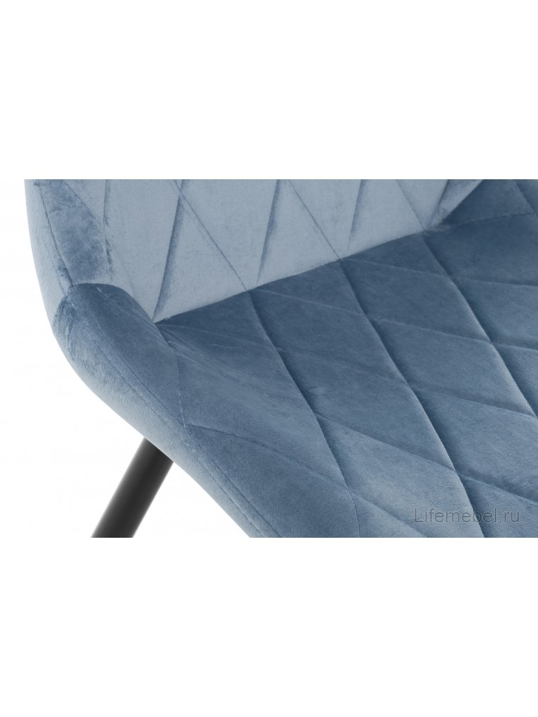 Стул на металлокаркасе Fox голубой