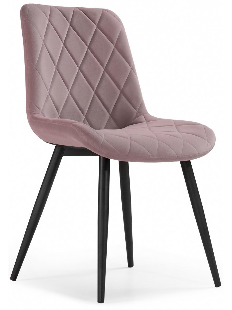 Стул на металлокаркасе Fox light purple / black