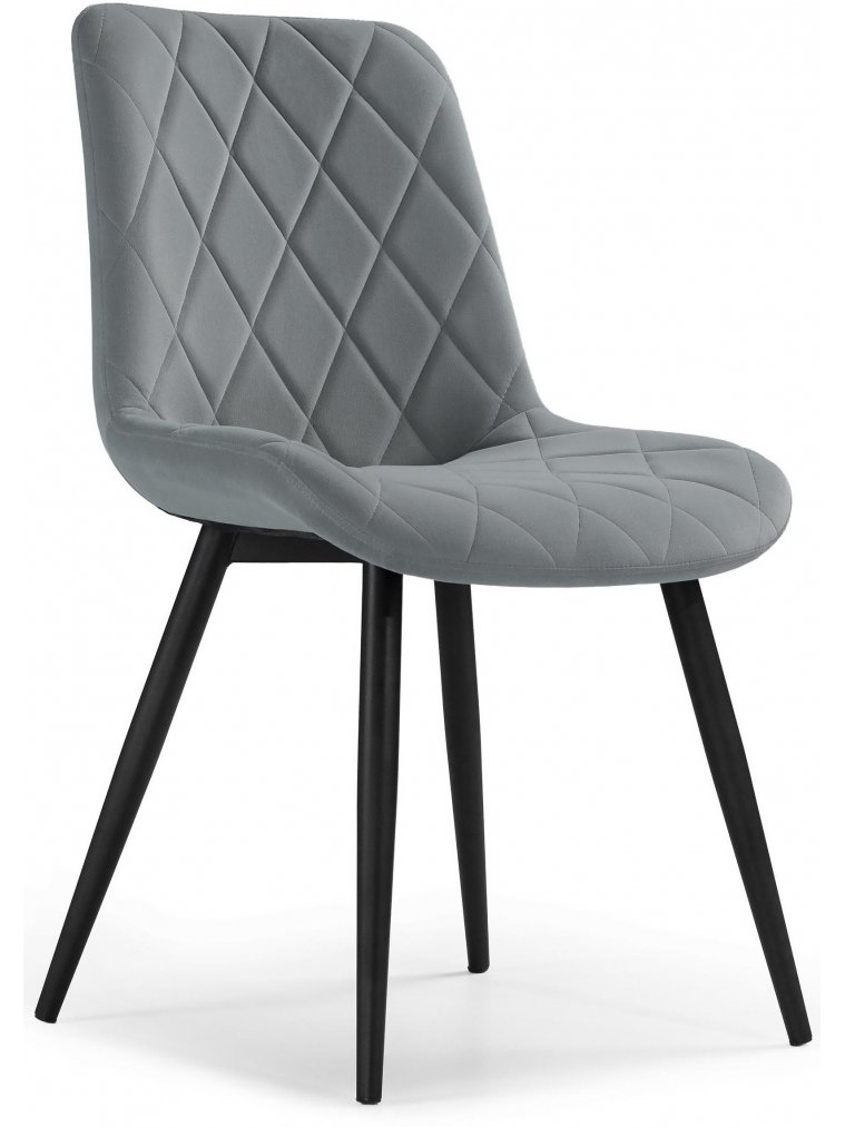 Стул на металлокаркасе Fox gray / black