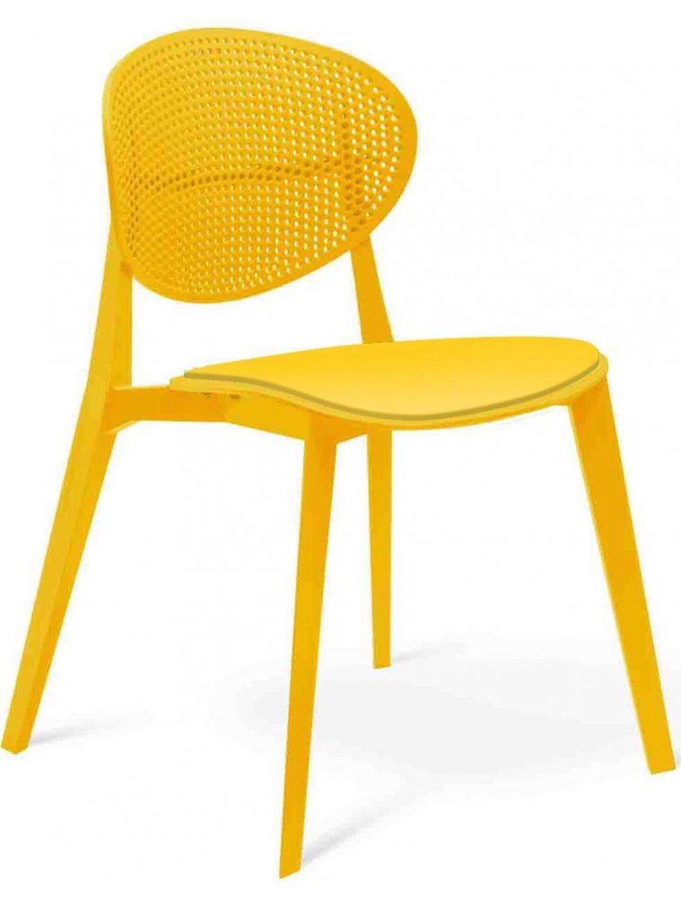 Стул на металлокаркасе Gianni yellow
