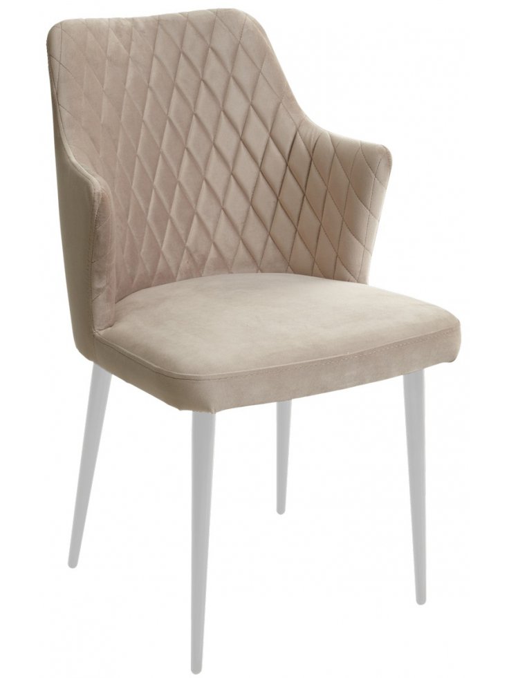 Стул на металлокаркасе Herman латте #25 / белый