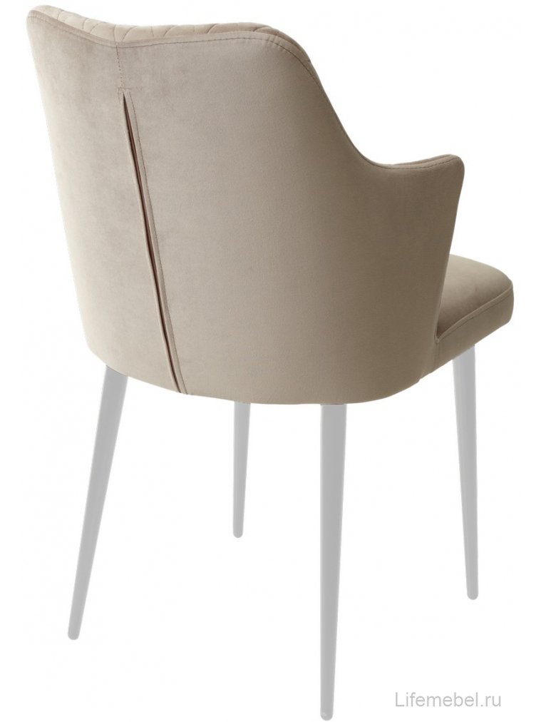 Стул на металлокаркасе Herman латте #25 / белый