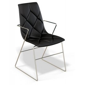 Стул Kenner 104S хром / черный