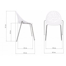 Стул на металлокаркасе Lace