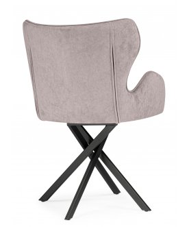 Стул-кресло Карлайл латте brendy smoke 04 / черный