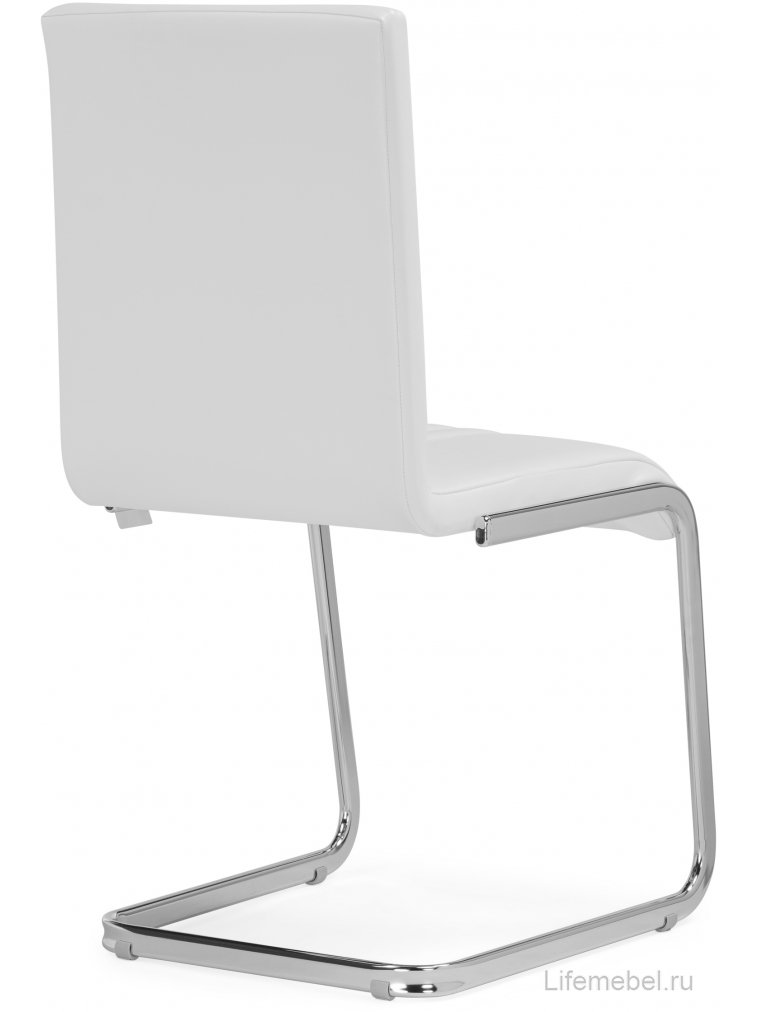 Стул Марсель хром / белый кожзам 124