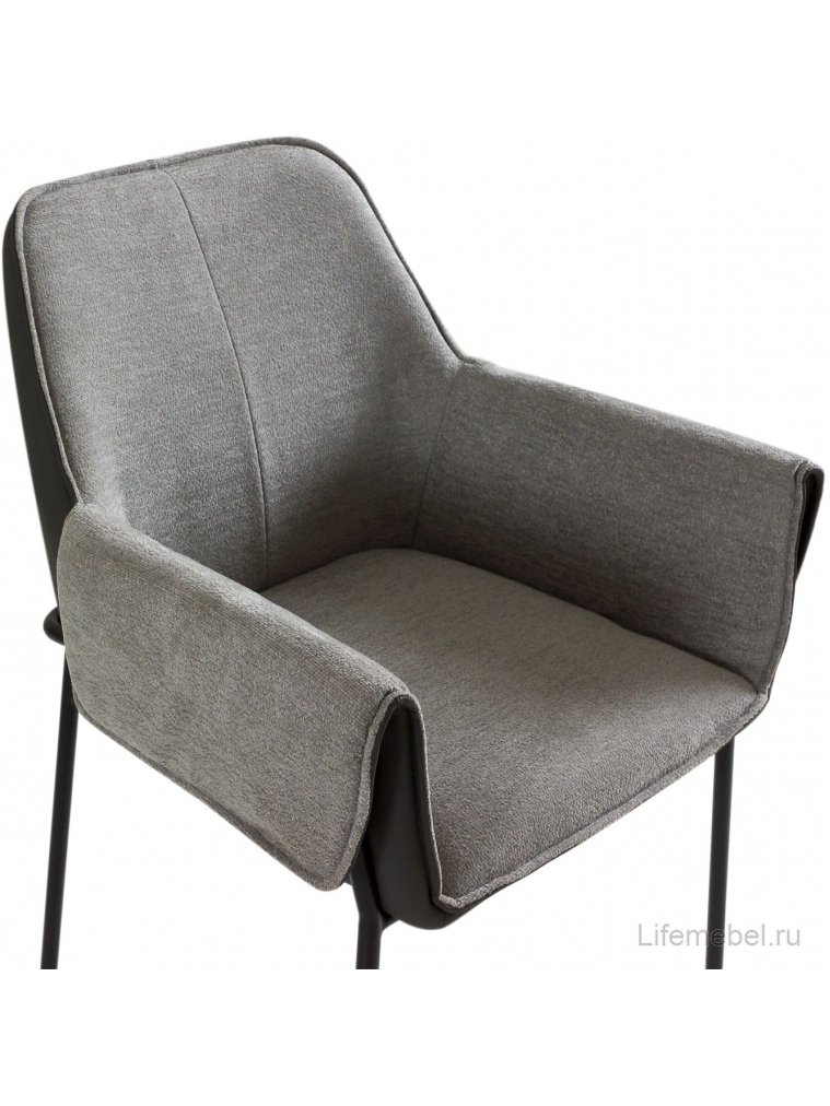 Стул на металлокаркасе Minotti серый / черный
