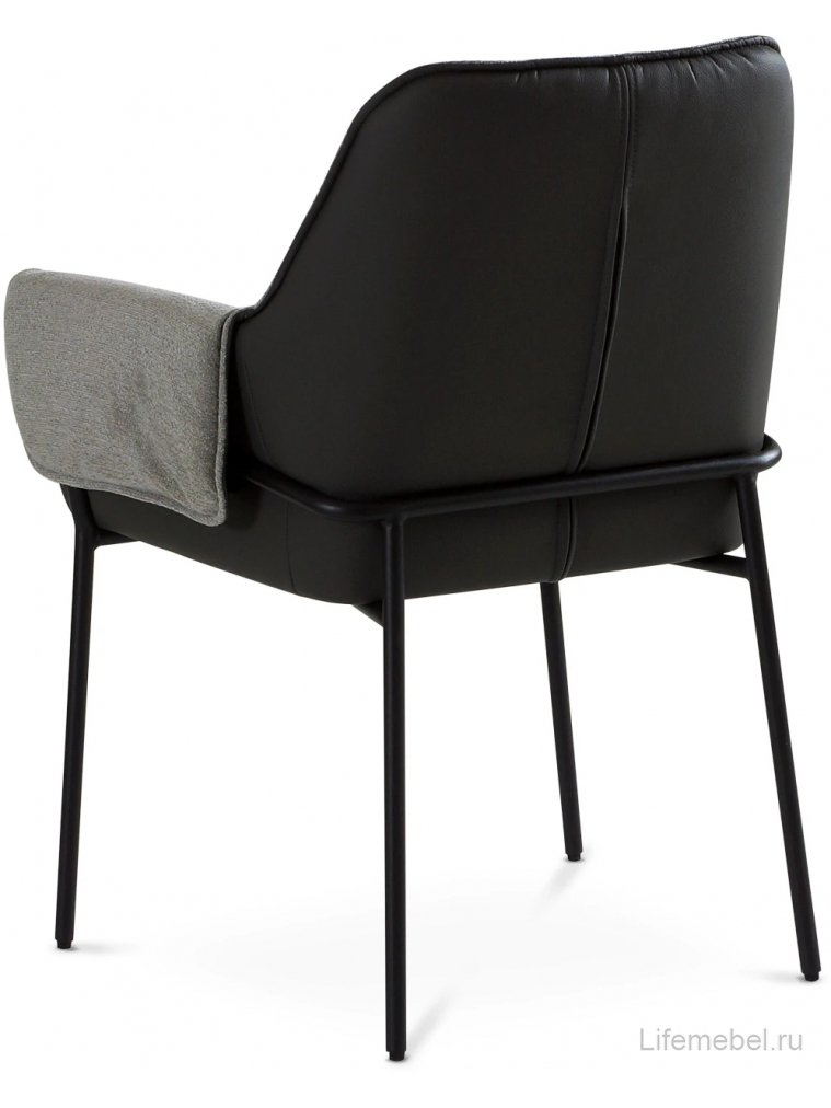 Стул на металлокаркасе Minotti серый / черный