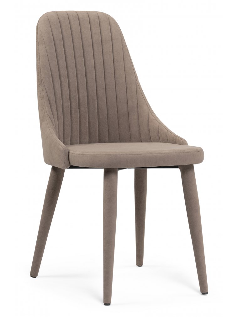 Стул Морос с чехлом / ДП2-30 Шато капучино каркас оранжевый микровелюр (catania flame)