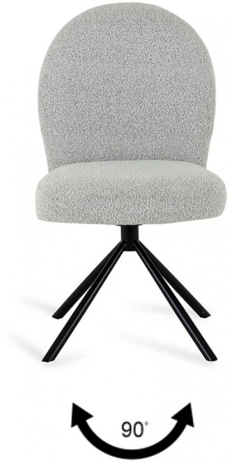 Стул Movie simple бежевый / черный