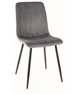 Стул на металлокаркасе Alan серый / черный