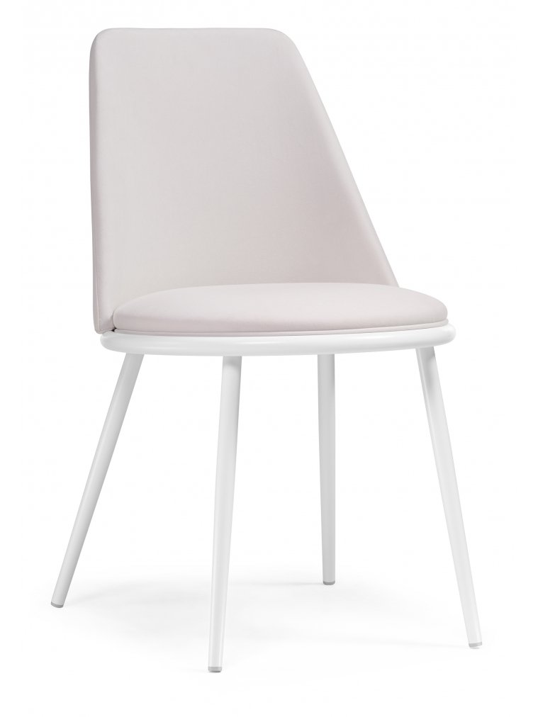 Стул на металлокаркасе Алдис катания вайт / белый матовый