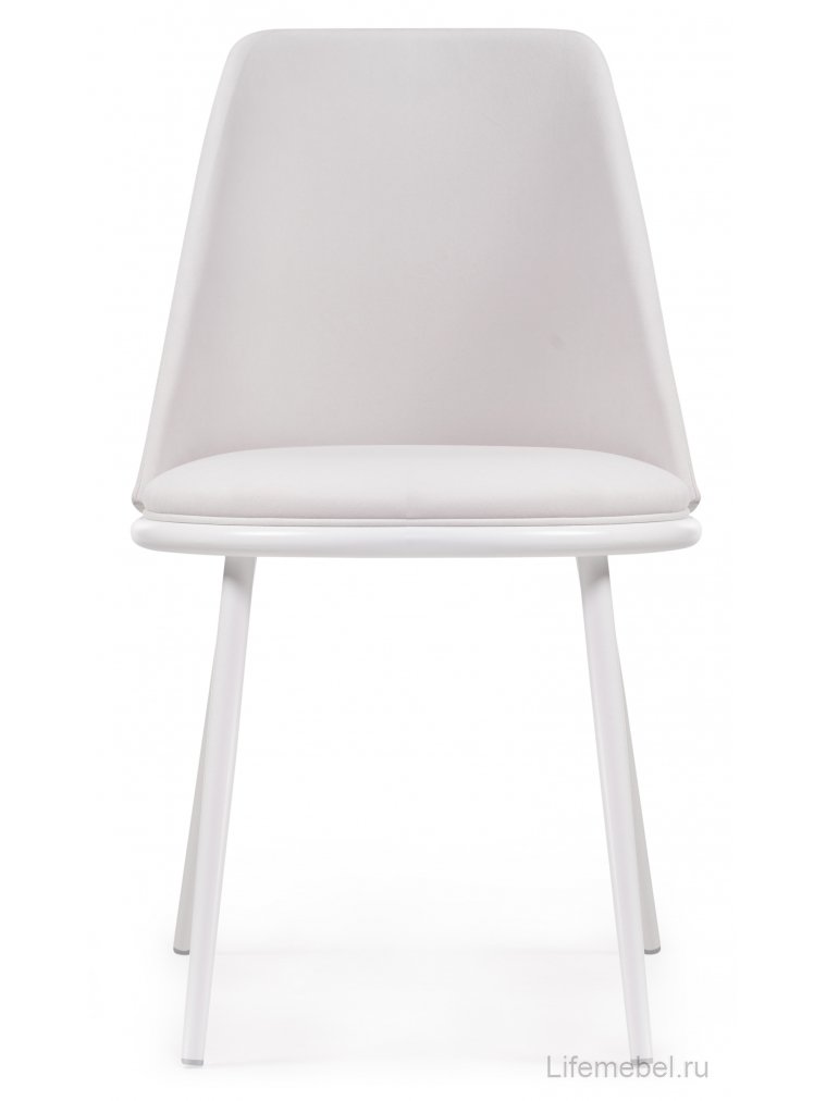 Стул на металлокаркасе Алдис катания вайт / белый матовый