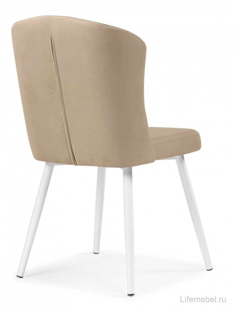 Стул на металлокаркасе Алиссум velutto 05 / белый