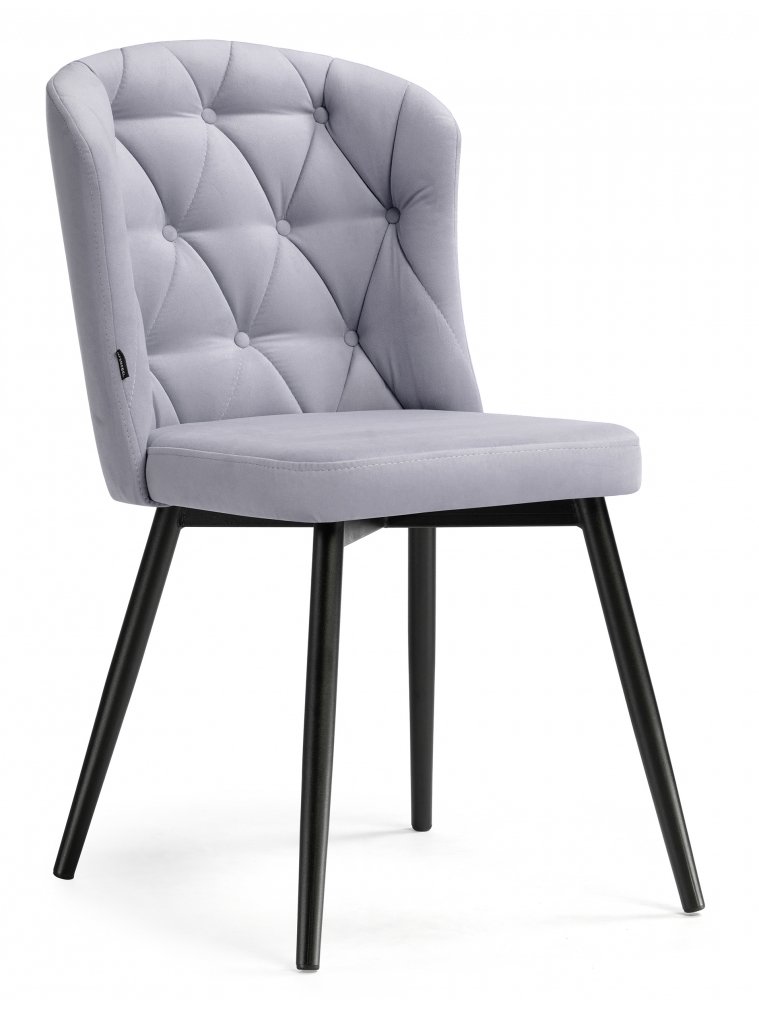 Стул на металлокаркасе Алиссум velutto 49 / черный