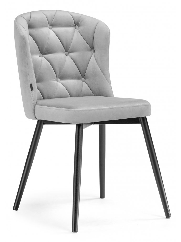 Стул на металлокаркасе Алиссум velutto 52 / черный