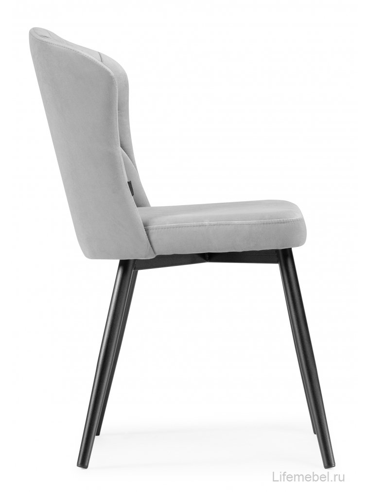 Стул на металлокаркасе Алиссум velutto 52 / черный