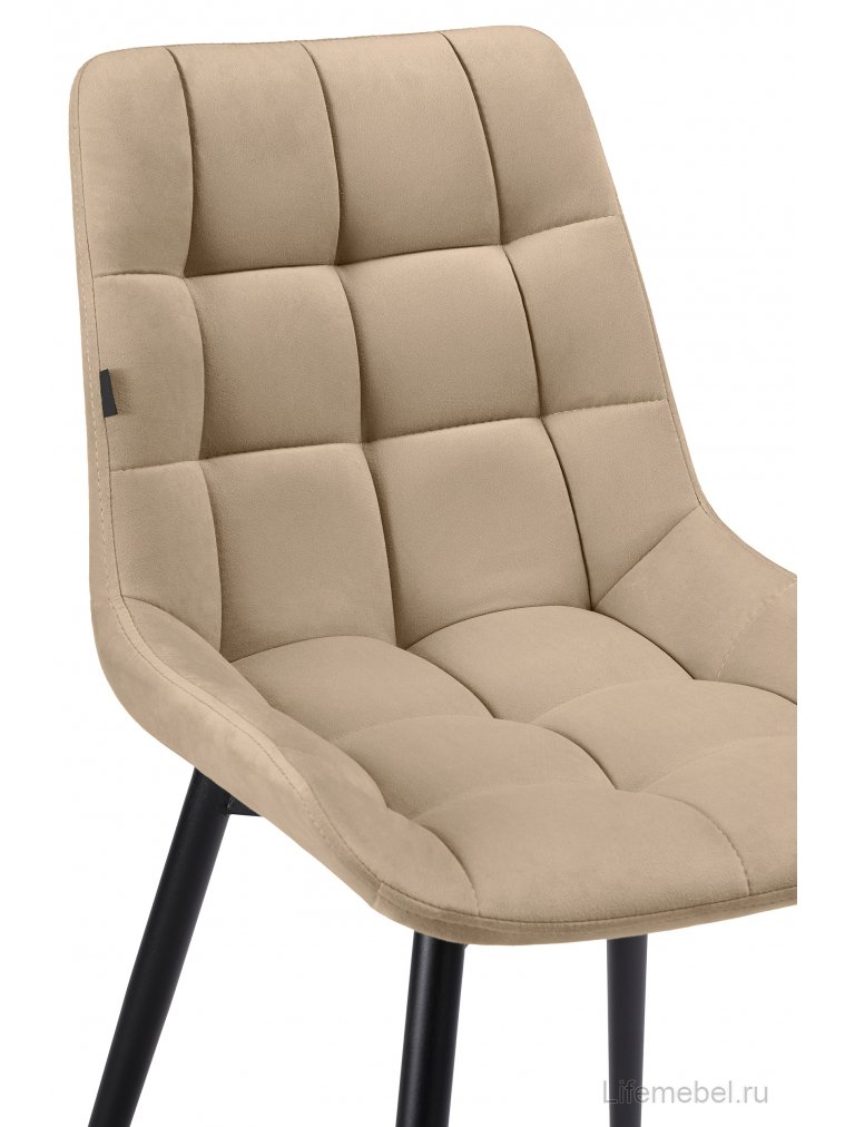 Стул на металлокаркасе Алст velutto 05 / черный