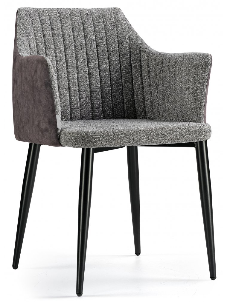 Стул на металлокаркасе Arizona антрацит меланж FC-09 / MF-03