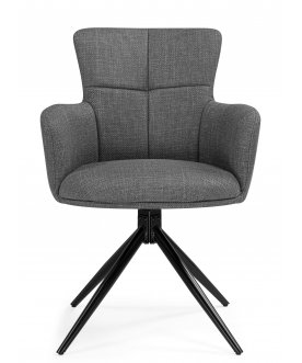 Стул-кресло Atlanta 1 крутящийся серый / черный