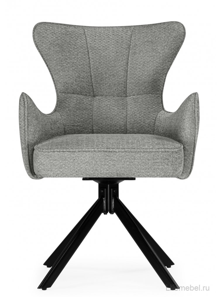 Стул на металлокаркасе Atlanta gray / black крутящийся