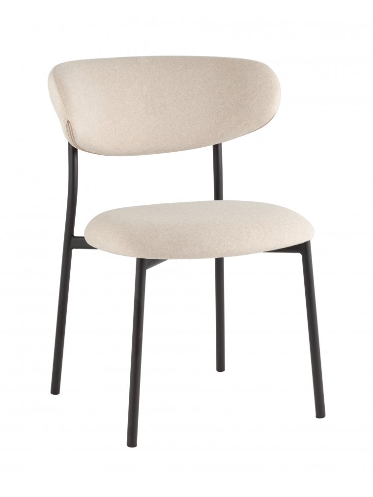 Стул на металлокаркасе Лайла, бежевый