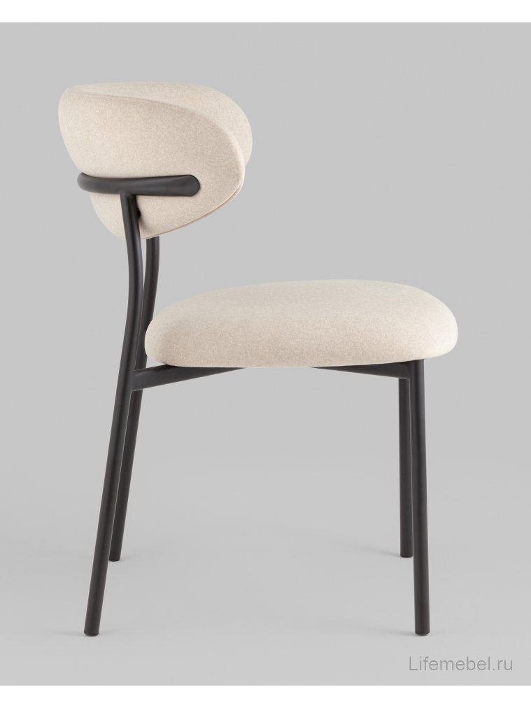 Стул на металлокаркасе Лайла, бежевый