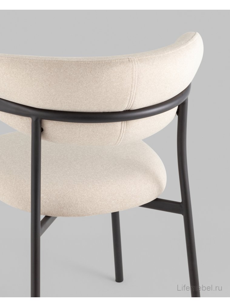 Стул на металлокаркасе Лайла, бежевый