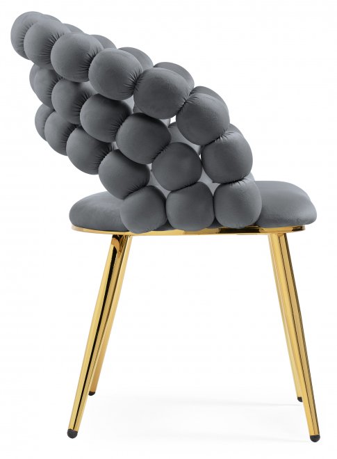 Стул на металлокаркасе Ball dark gray / gold