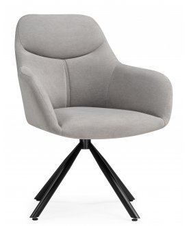 Стул-кресло Бартон 2 ткань мадера 22 / черный матовый