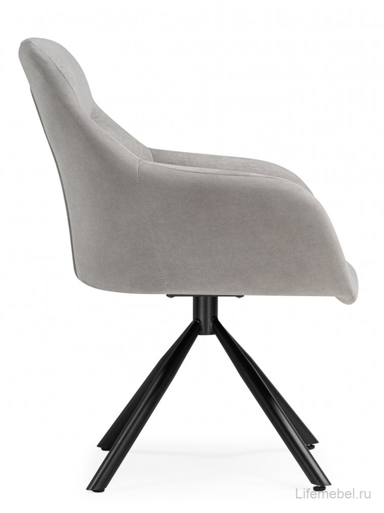 Стул на металлокаркасе Бартон 2 ткань мадера 22 / черный матовый