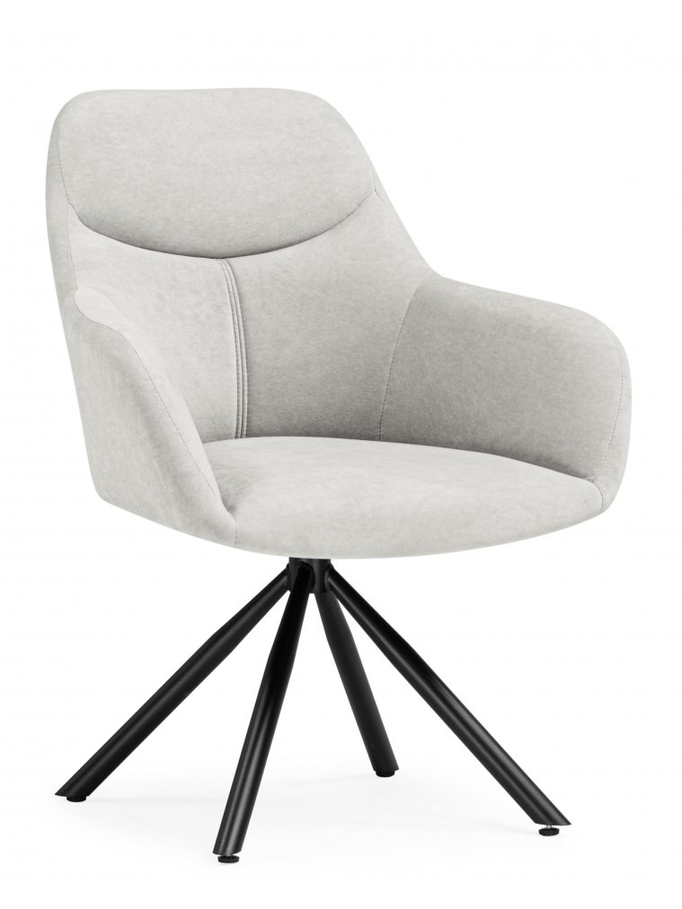 Стул на металлокаркасе Бартон 2 ткань мадера 2 / черный матовый