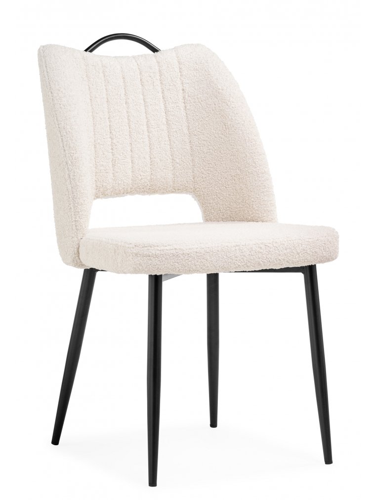 Стул на металлокаркасе Barton beige / black