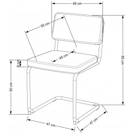 Стул на металлокаркасе K510