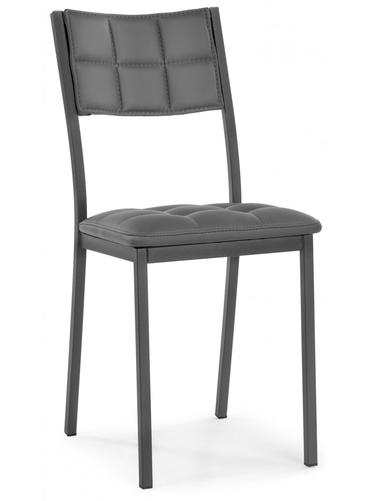 Стул на металлокаркасе Бекал темно-серый / графит