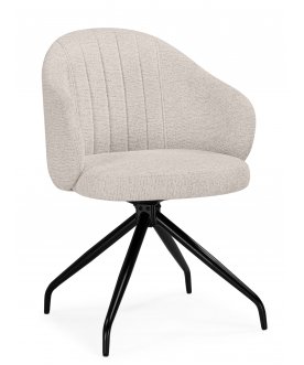 Стул-кресло Bekar крутящийся бежевый / черный