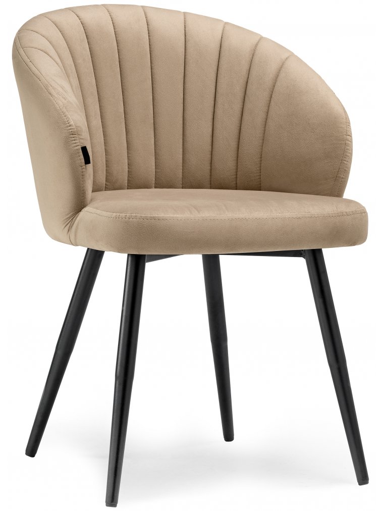 Стул на металлокаркасе Бэнбу velutto 05 / черный